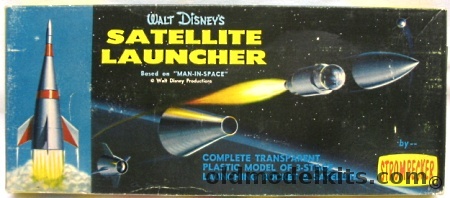 Strombecker Walt Disney's Satellite Launcher from 'Man in Space', D35-100 plastic model kit